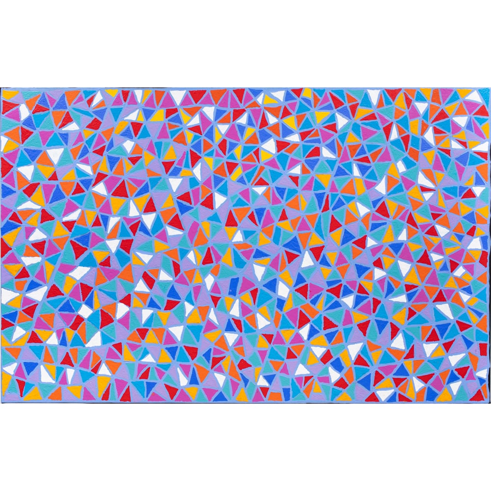 Painting, Sophie Roberts: Sophie Roberts (Australian, 21st century), "Bush Potato," 2021, acrylic on canvas, signed, dated and titled on reverse, overall (canvas): 28"h x 59.5"w. Note: Accompanied by Certificate of Authenticit