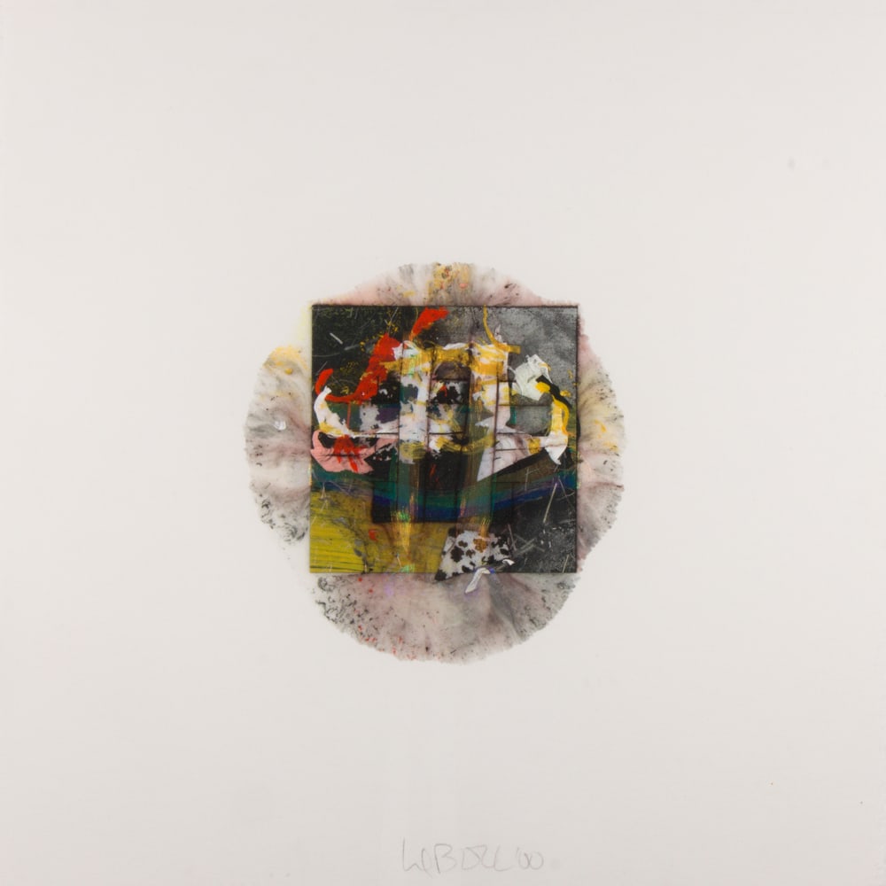Mixed Media, Larry Bell: Larry Bell (American, b. 1939), "FR #8235," 2000, mixed media, pencil signed and dated lower center, image: 6"h x 5"w, sheet: 10.25"h x 10"w, overall (with frame): 13.5"h x 13.5"w