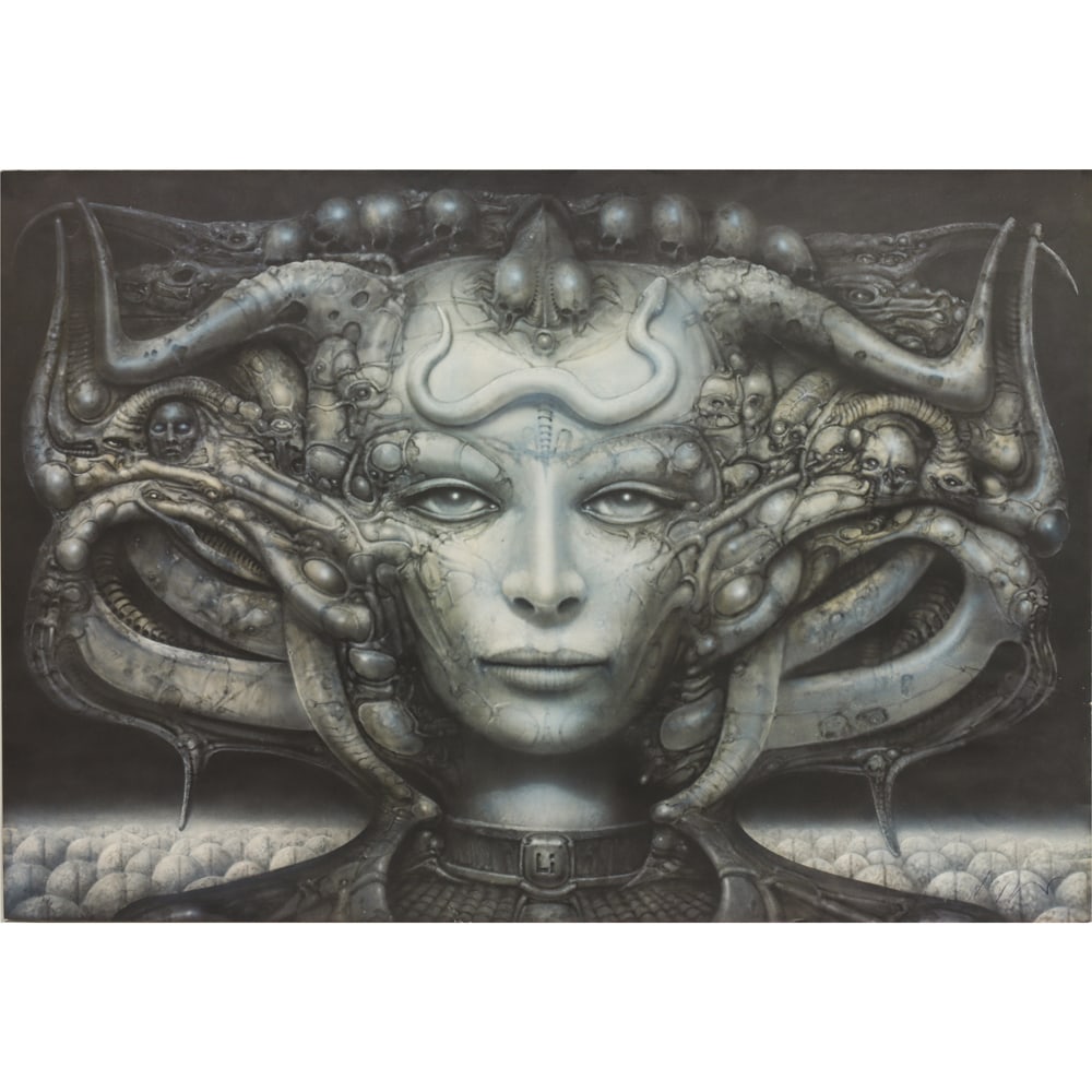 Print, H.R. Giger: H.R. Giger (Swiss, 1940-2014), "Li," photogravure, pen signed lower right, edition 46/110, image/sheet: 27.5"h x 39.5"w