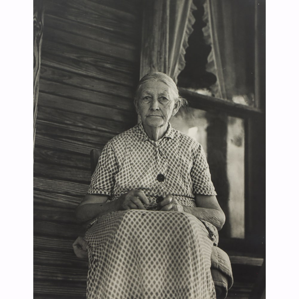 Photograph, Dorothea Lange: Dorothea Lange (American, 1895-1965), "Ma Burnham, Conroy, Arkansas," gelatin silver print, unsigned, sheet: 14"h x 11"w, overall (with backing, unframed): 15"h x 11"w