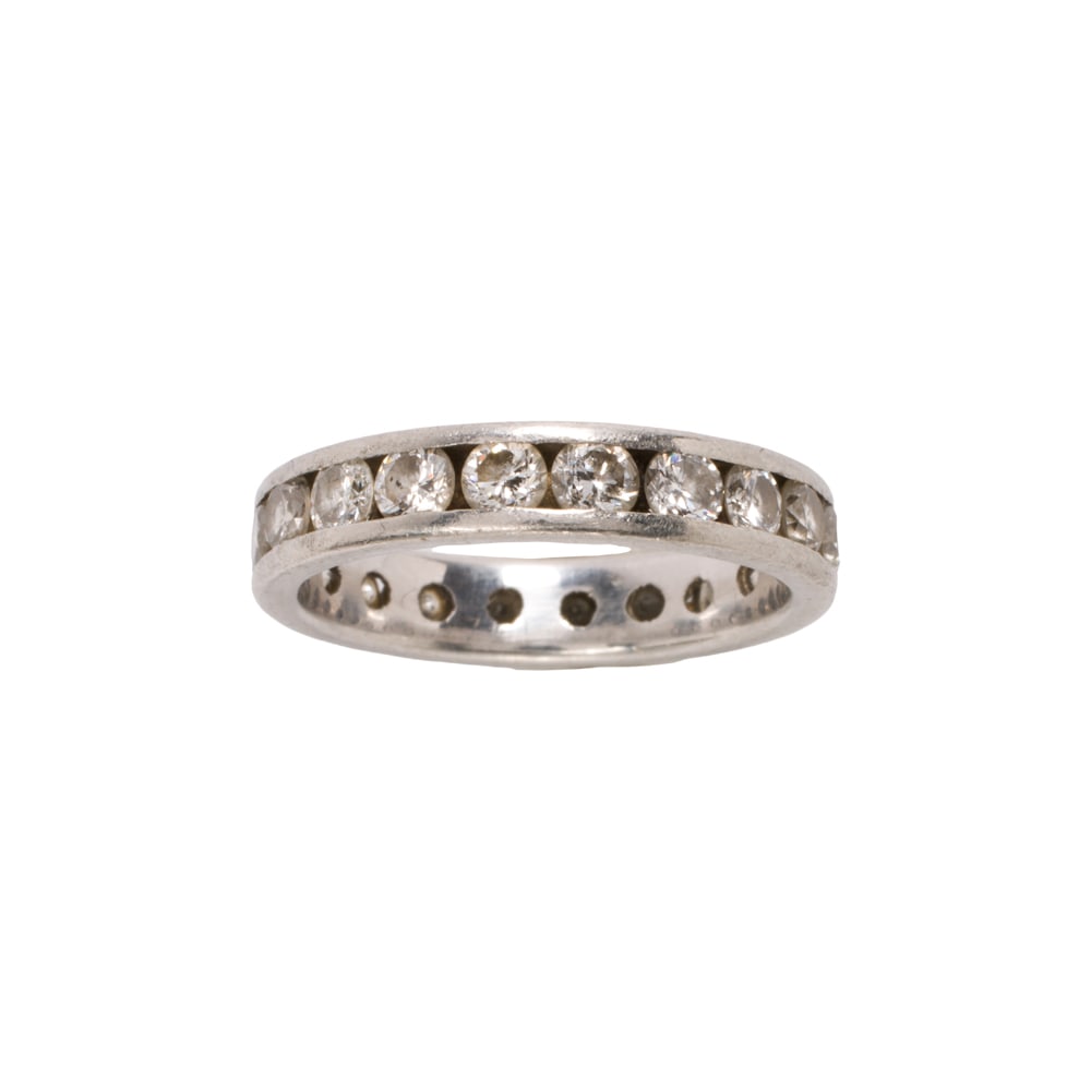 A diamond and platinum eternity band (1 of 2)