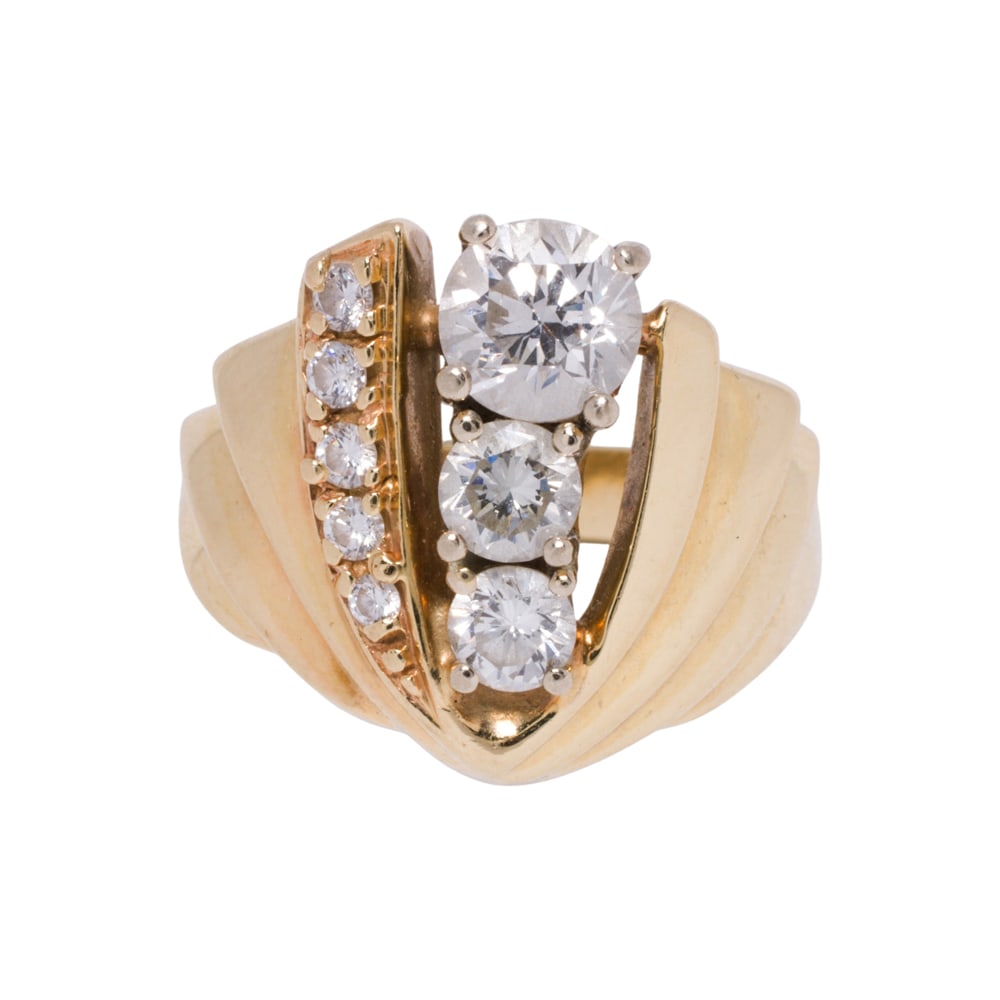 A diamond and 14k ring (1 of 2)