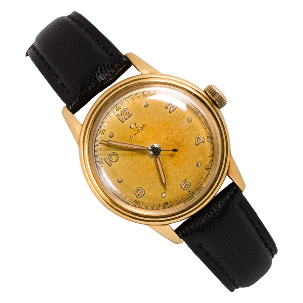 An Omega 18k gold wristwatch circa 1950s (1 of 1)
