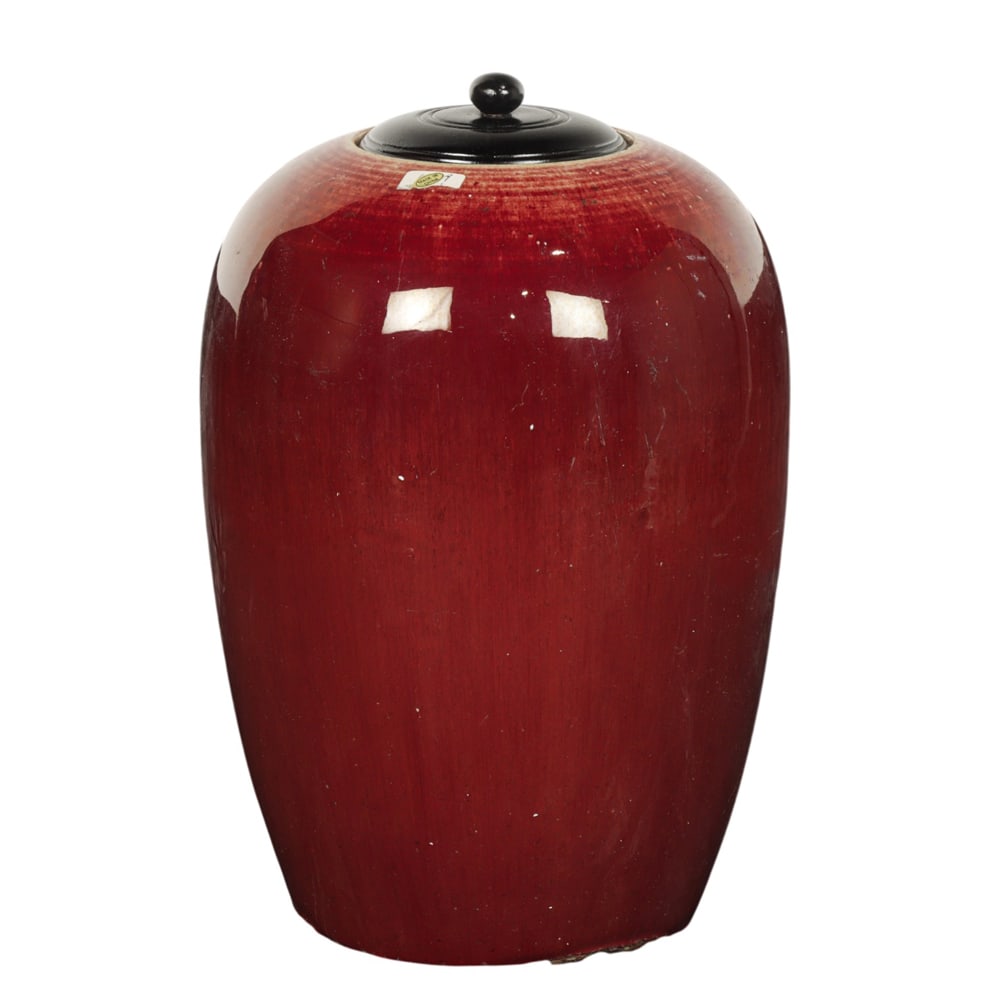 A Chinese flambe glazed jar (1 of 6)