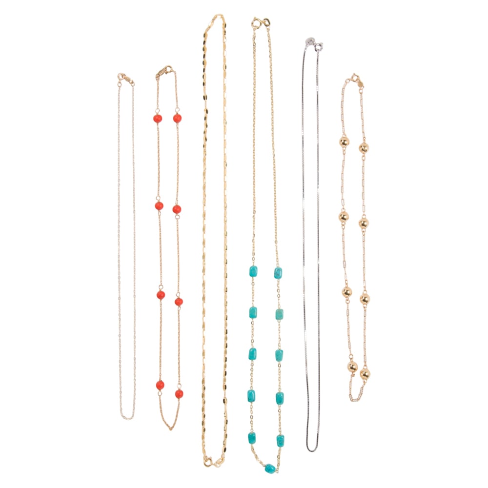 Six 14k gold chains (1 of 1)