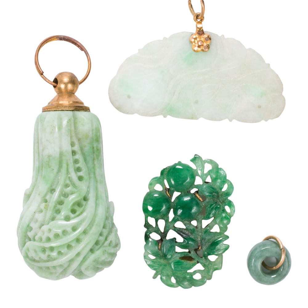 A group of jade and gold-filled jewelry (1 of 1)