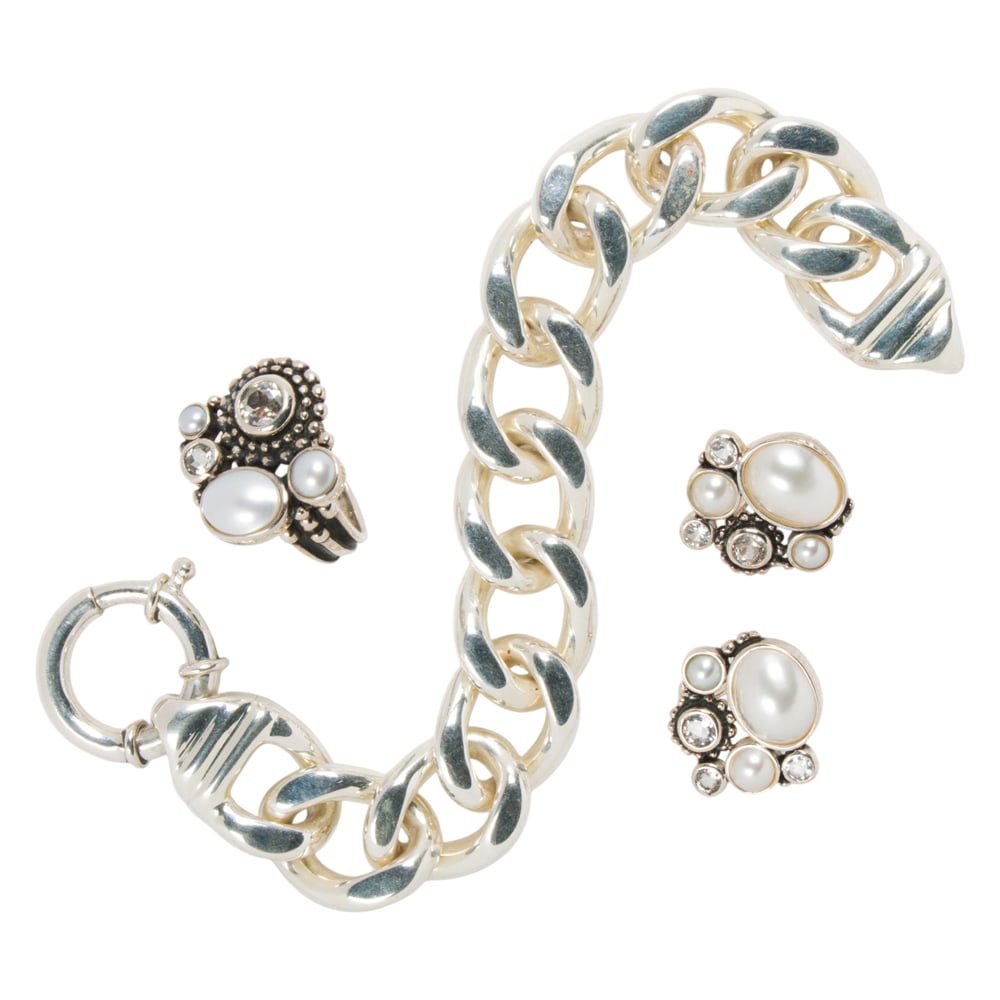 A group of silver jewelry (1 of 1)