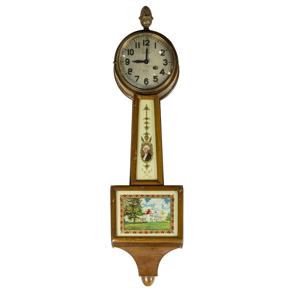 A miniature Waltham Federal style banjo clock (1 of 8)