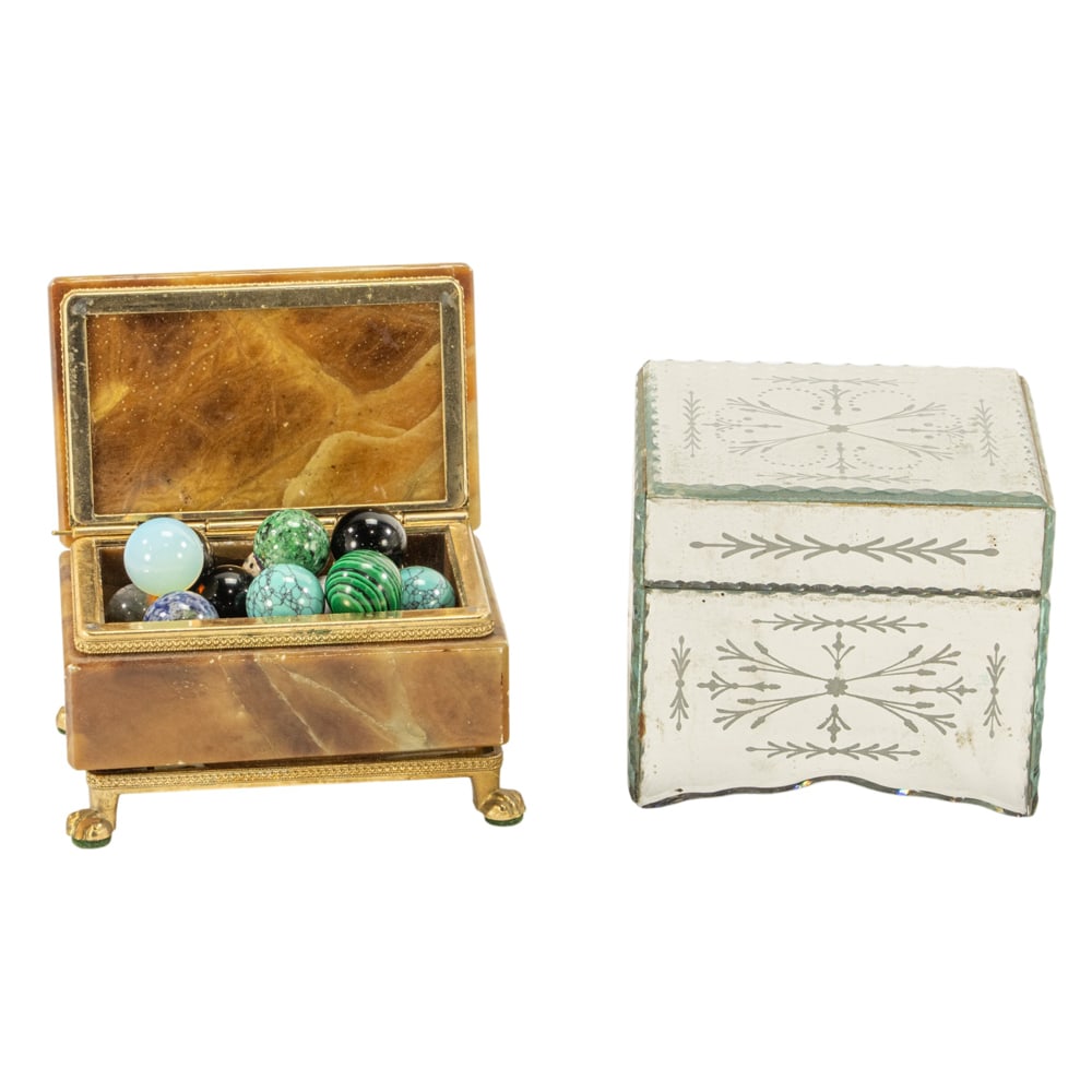 A group of Hollywood Regency style dresser articles (1 of 1)