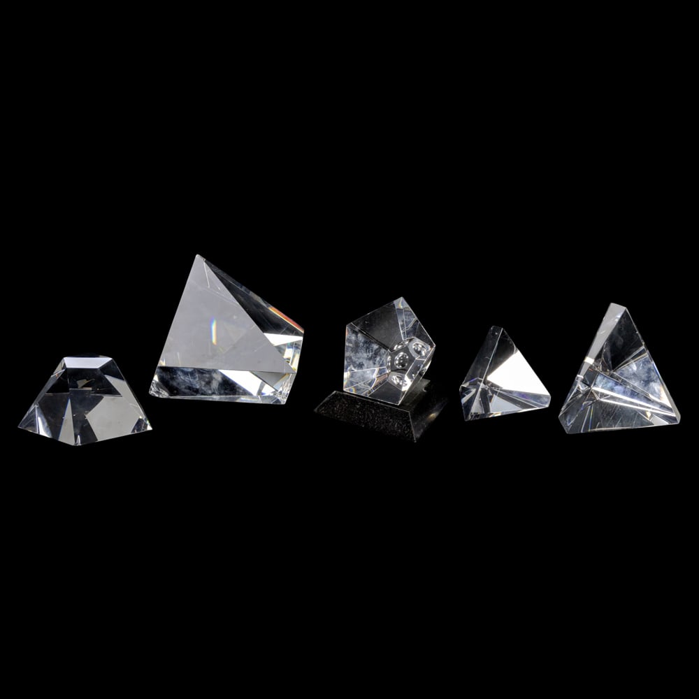 Five Steuben cut glass prisms (1 of 3)