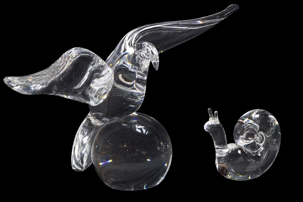 Two Steuben glass animals (1 of 1)