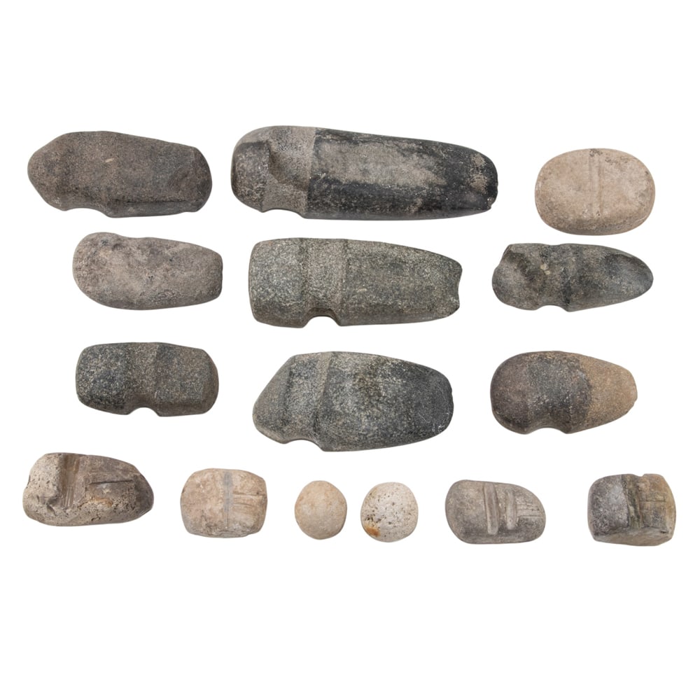 A group of Native American stone axe heads (1 of 1)