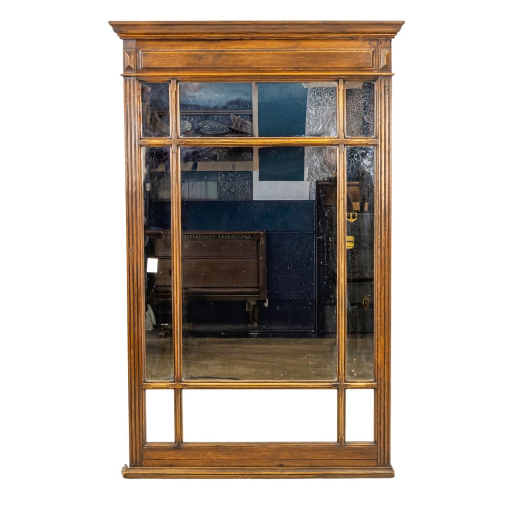A large mirror in the form of a window: A large mirror in the form of a window, 60"h x 38"w