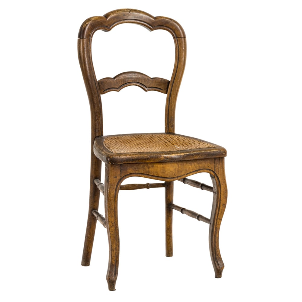 A French oak side chair with cane seat (1 of 5)