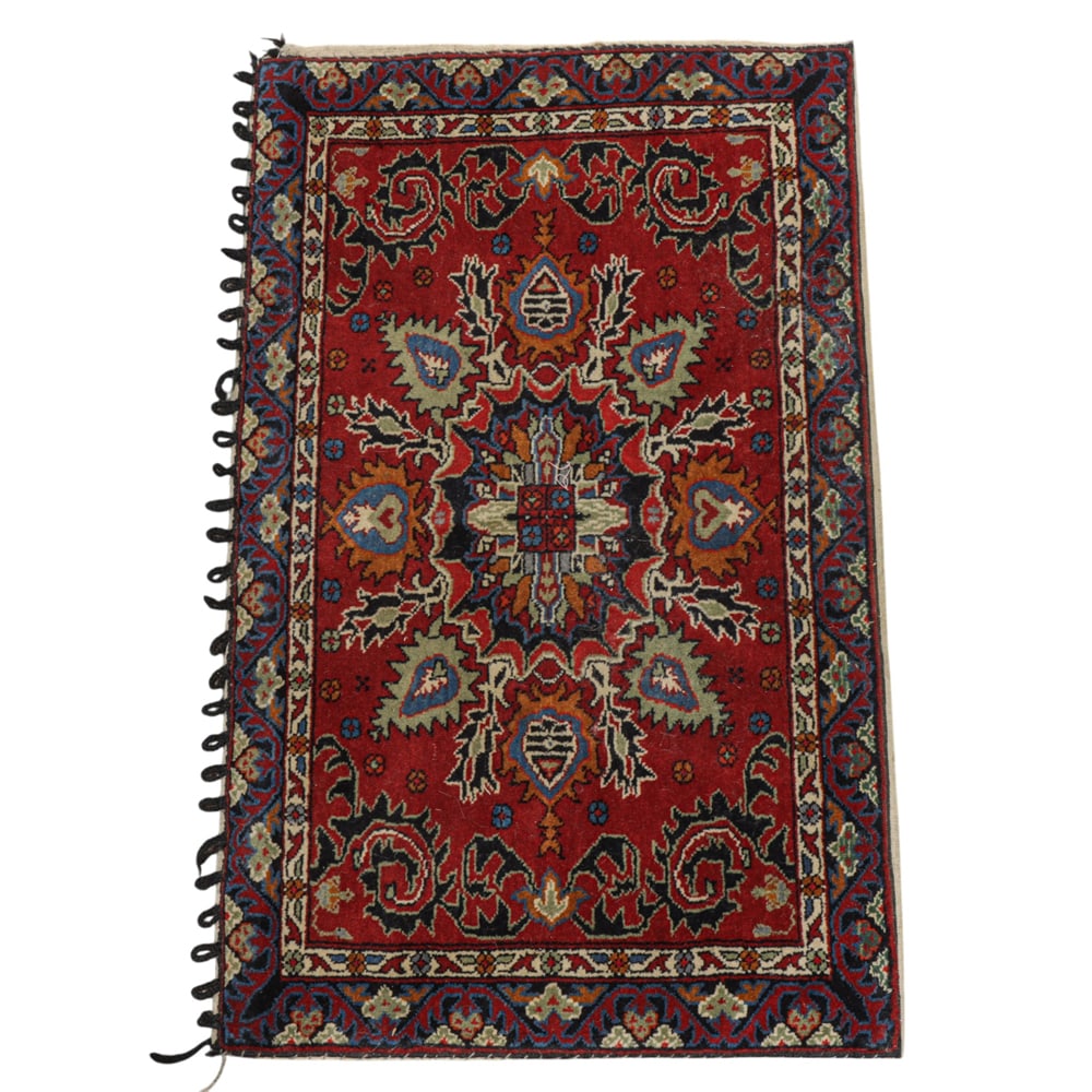 A Persian saddle bag: A Persian saddle bag, 2'8" x 1'7"
