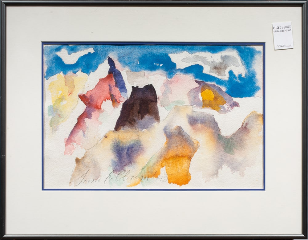 Watercolor, Samuel Colburn: Samuel Colburn (American, 1909-1993), Untitled, 1942, watercolor, signed and dated lower left, overall (with frame): 15.75"h x 20.25"w