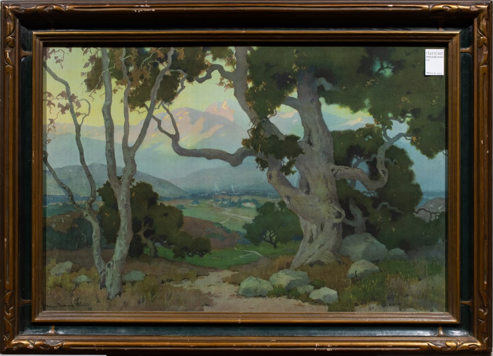 Print, Marion Kavanaugh Wachtel: Marion Kavanaugh Wachtel (American, 1873-1954), Landscape, offset print, overall (with frame): 25"h x 33"w