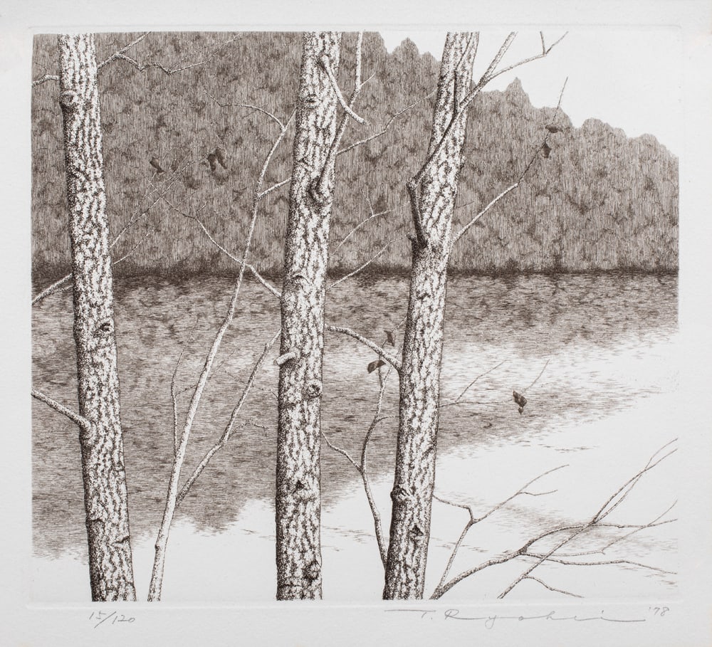 Print, Ryohei Tanaka: Ryohei Tanaka (Japanese, 1933-2019), Untitled, 1978, etching, pencil signed and dated lower right, edition 15/120, sheet (unframed): 9.5"h x 10.5"w