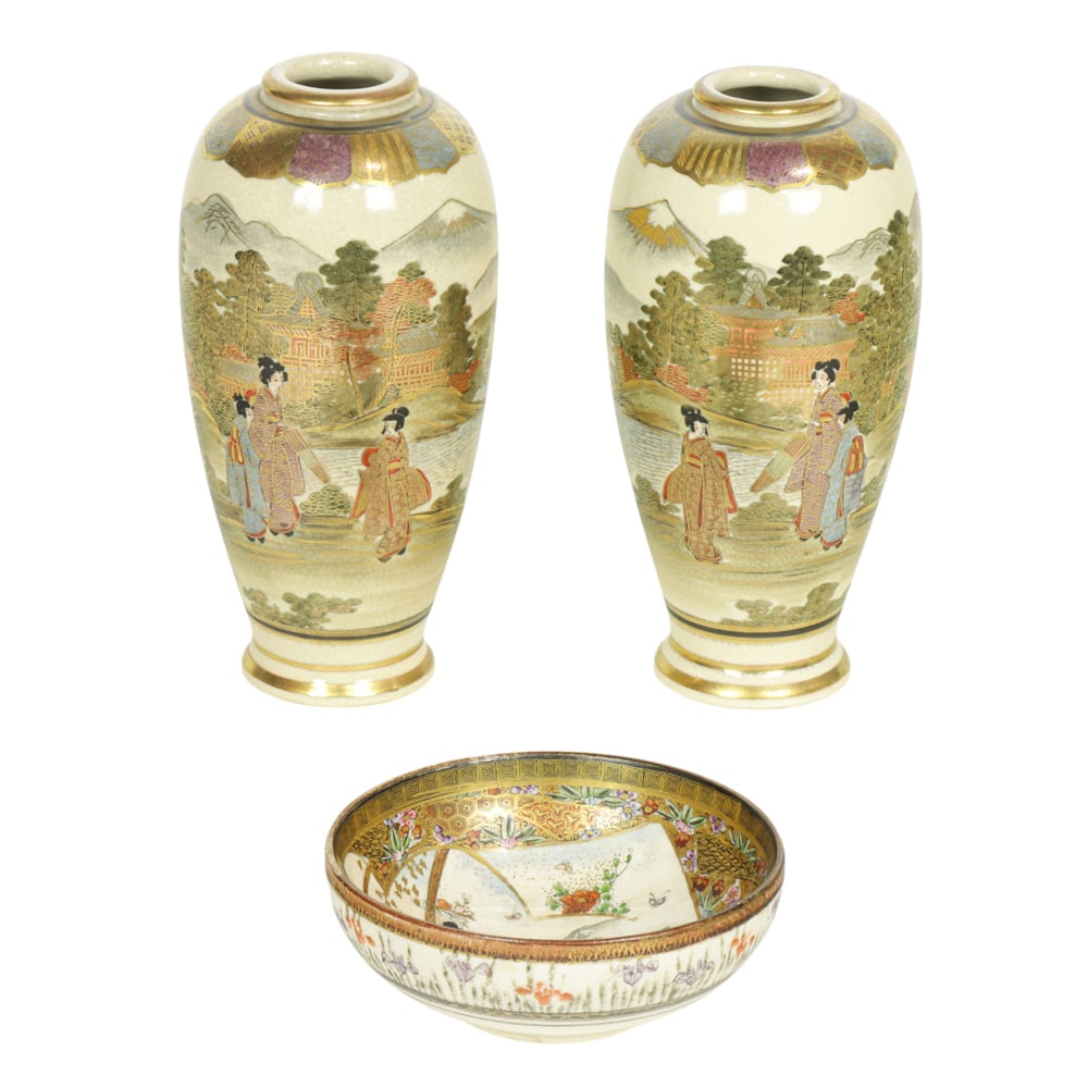 (lot of 3) Satsuma objects (1 of 2)