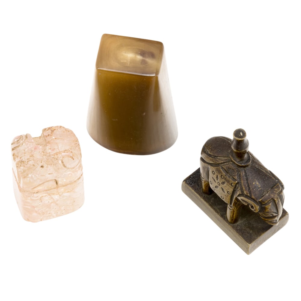 (lot of 3) Chinese seals (1 of 3)