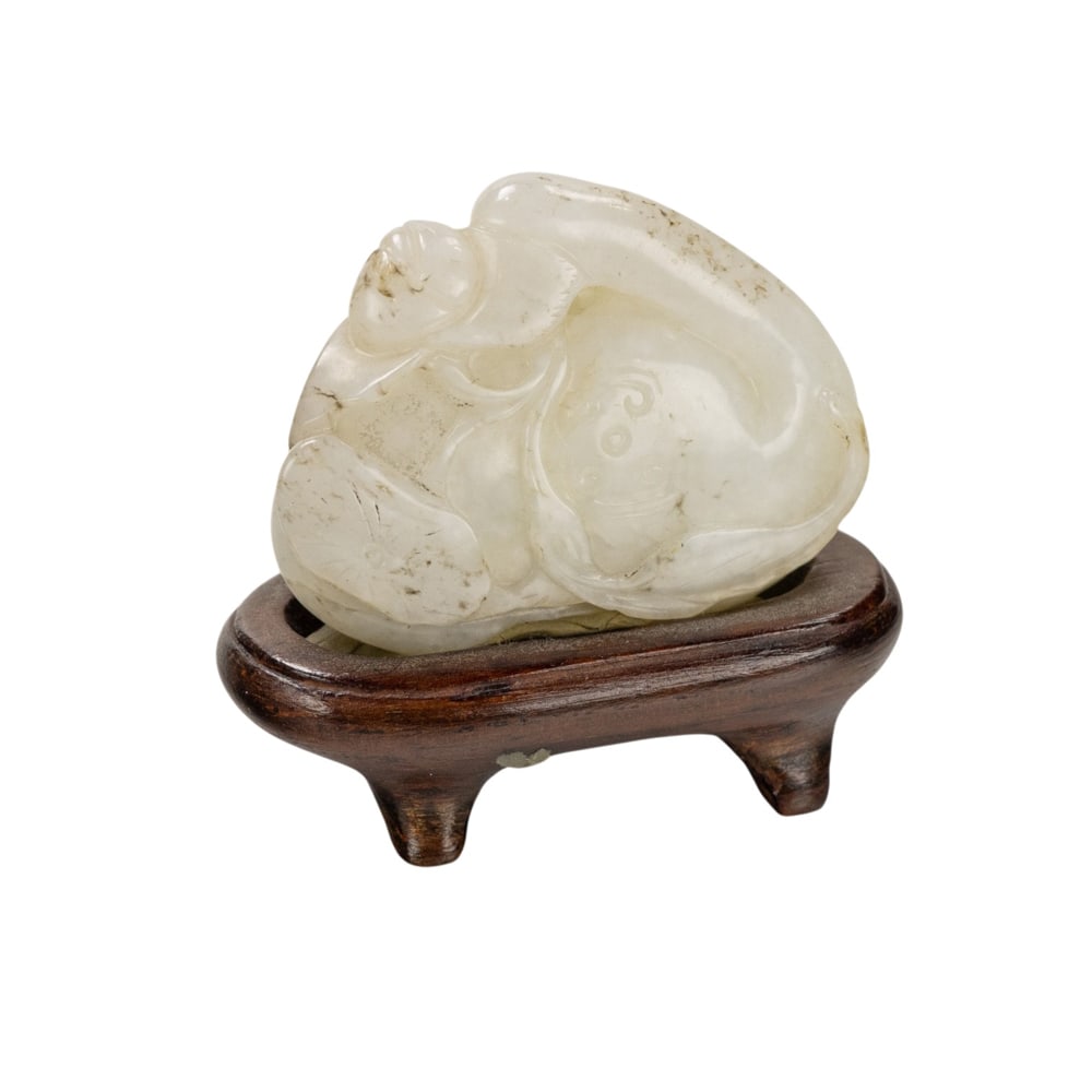 A Chinese white jade 'goose' toggle (1 of 1)