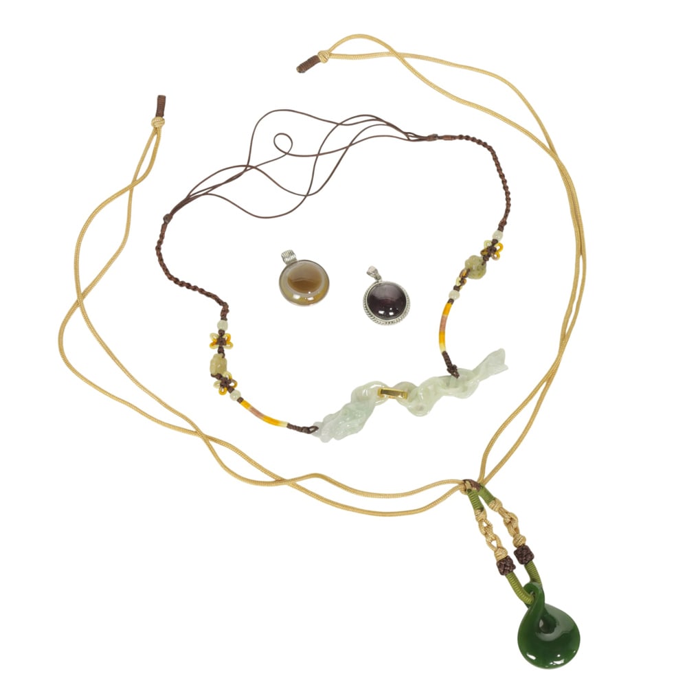 A group of hardstone pendants (1 of 1)