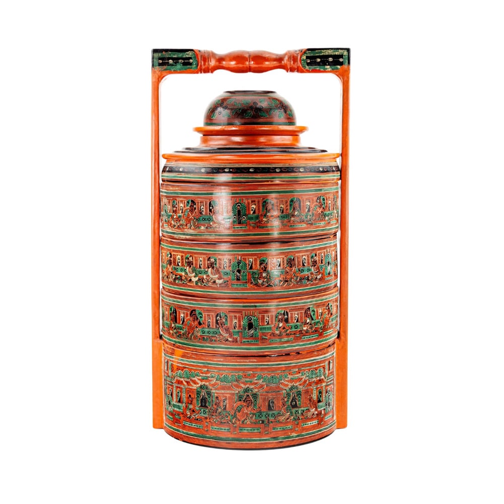 A Japanese wood lacquered wedding basket (1 of 1)