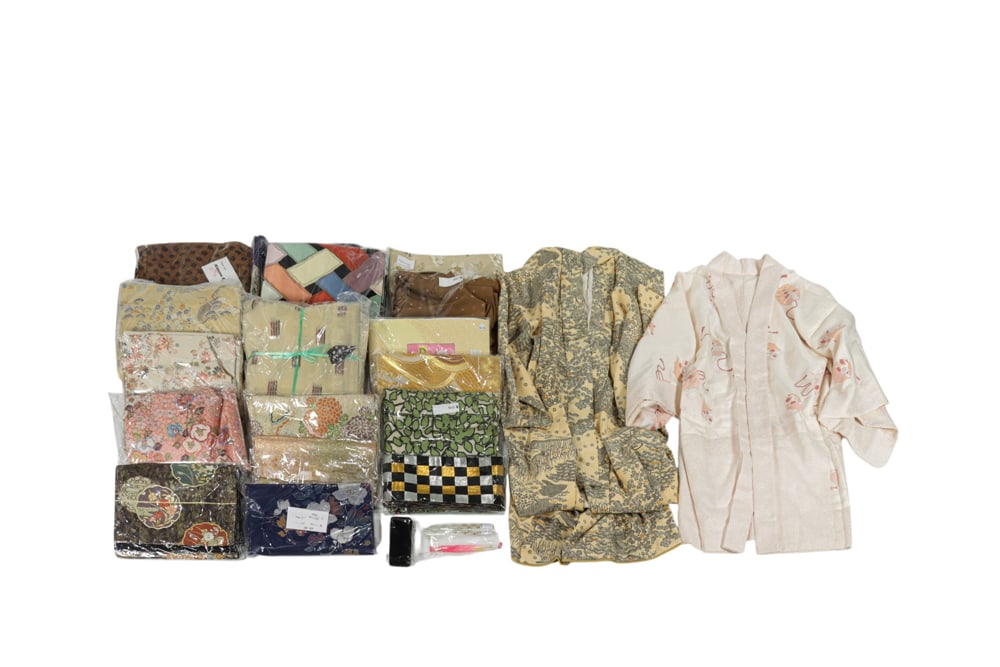 A large group of kimono and obi (1 of 1)