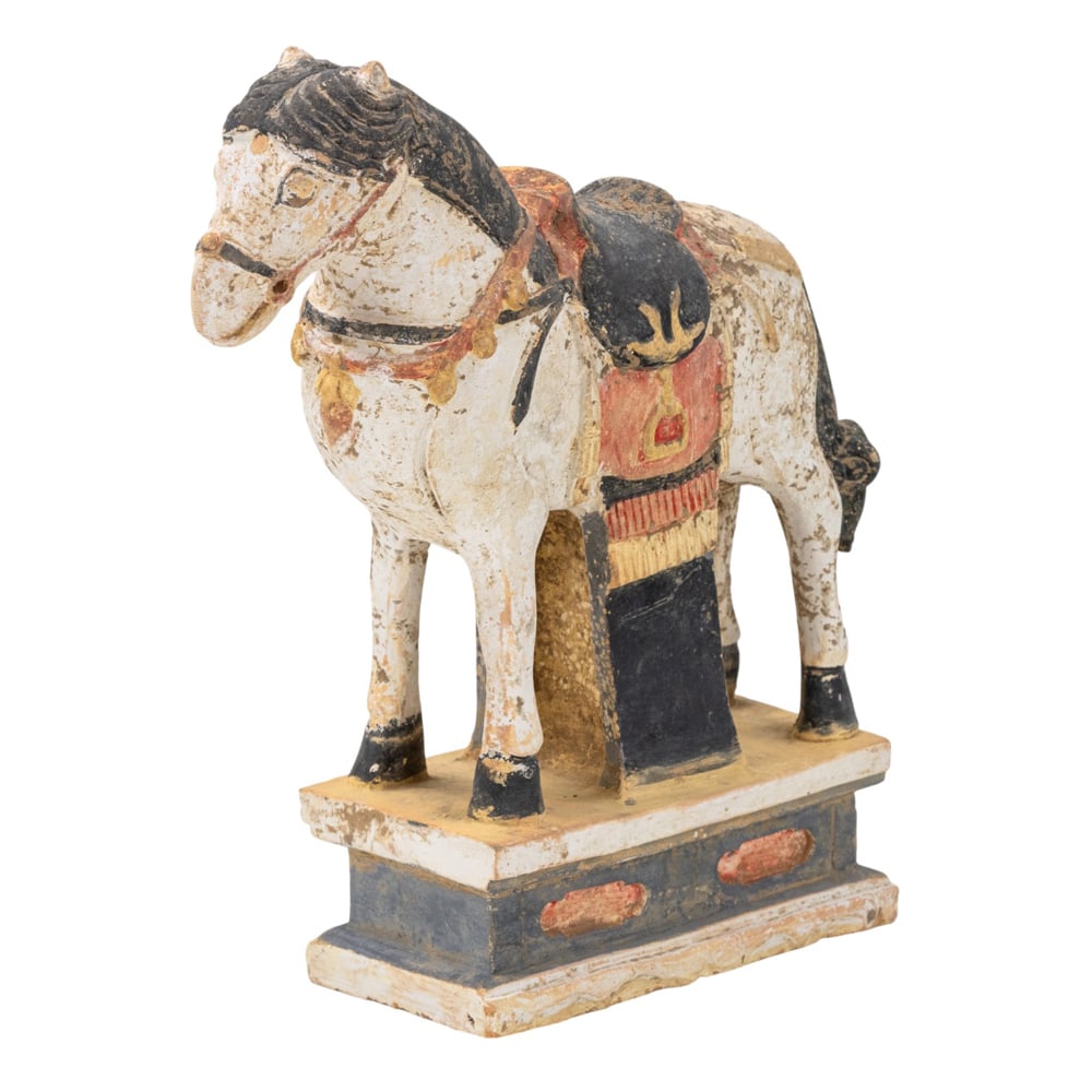 A Chinese sancai glazed tomb figure (1 of 1)