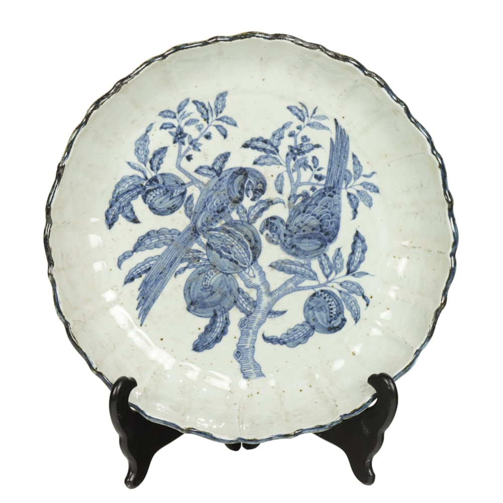 A Chinese blue and white charger (1 of 2)