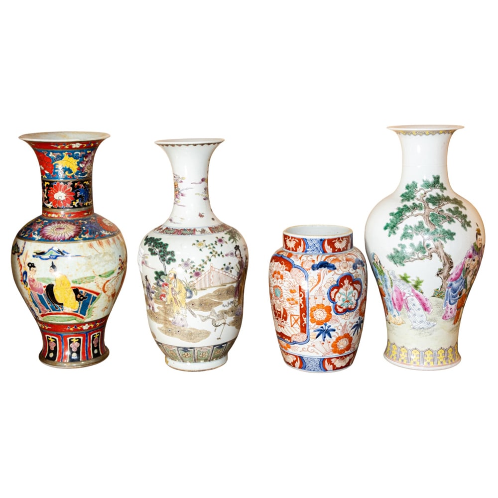 (lot of 4) Chinese ceramic vases (1 of 1)