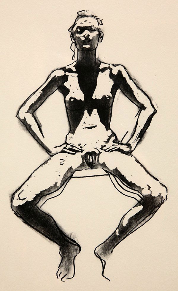 Lithograph of Female Nude, Robert Graham: Robert Graham (Mexican/American, 1938-2008), Untitled, 1997, lithograph, signed and dated lower center, blind stamp lower left, sight: 14.875''h x 10.625''w, overall (with frame): 20.25''h x 16.125''w