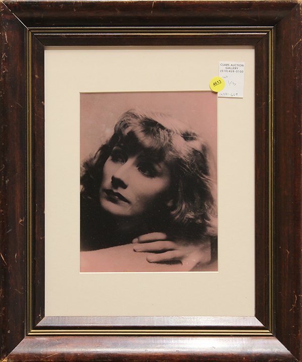 Photographs, Greta Garbo, Rudolph Valentino, Franz: (lot of 3) Photographs of old hollywood stars including Greta Garbo, Rudolph Valentino, and Franz Liszt and Friends late 1800's, unsigned, overall (largest): 21.75"h x 17.5"w
