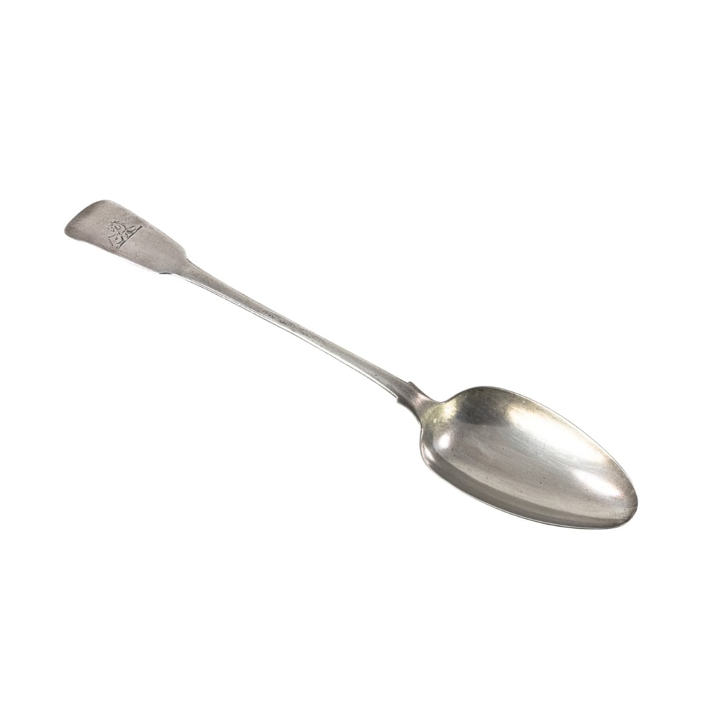 An Irish George III silver vegetable spoon (1 of 4)