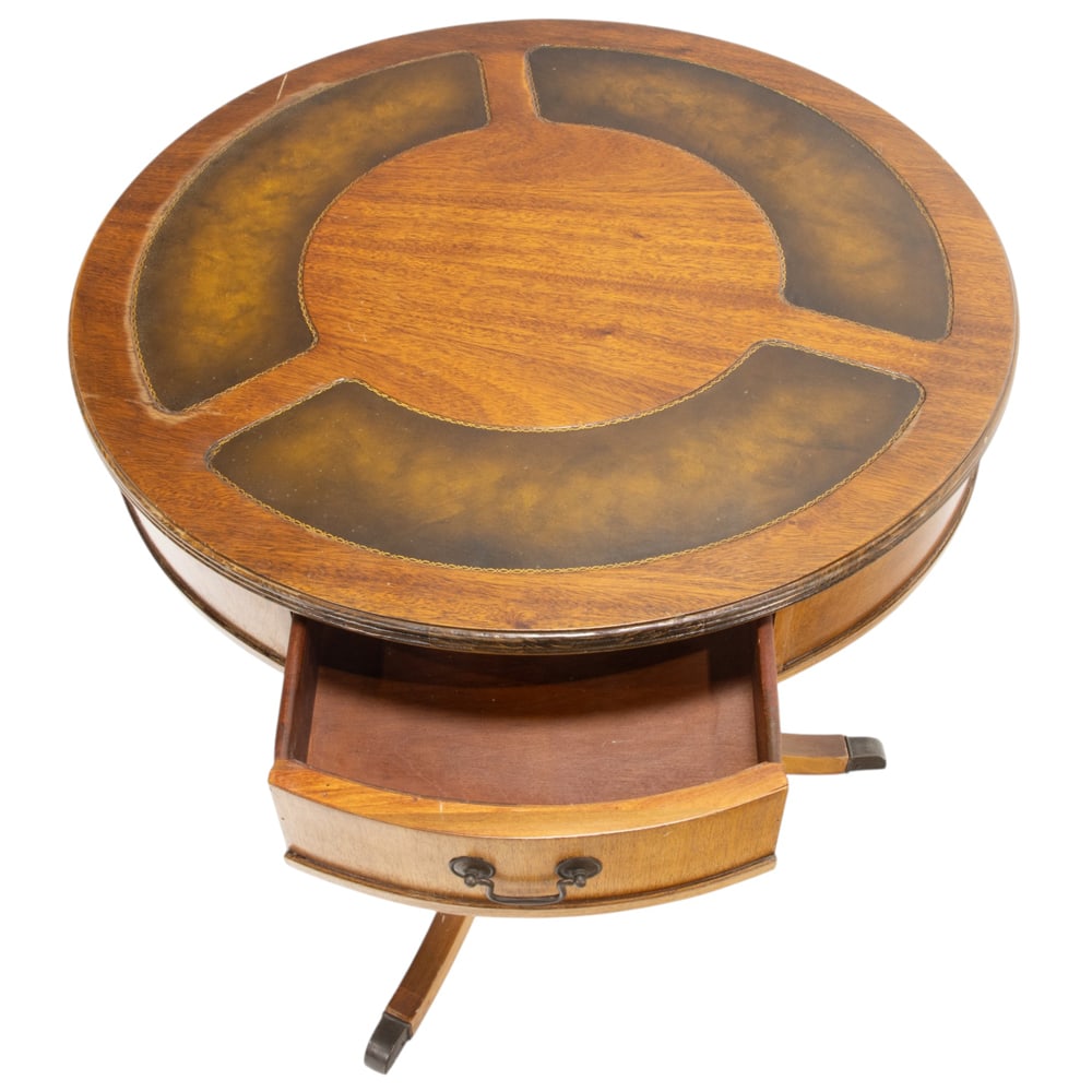 A Regency style drum table - 2