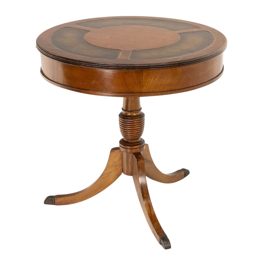 A Regency style drum table - 3