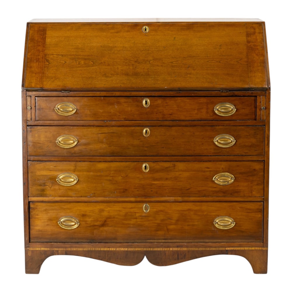 An English Chippendale fall front desk 18th century (1 of 6)
