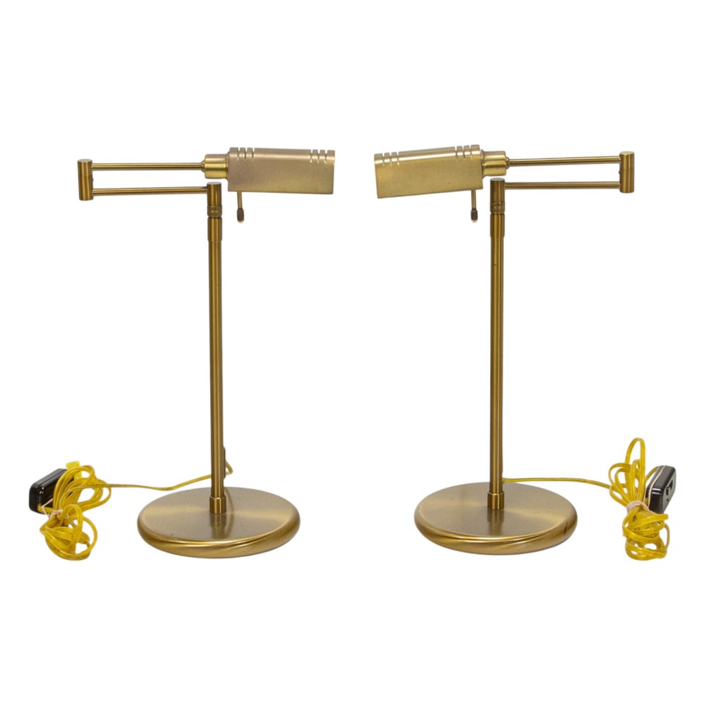 A pair of Holtkotter Leuchten adjustable desk lamps (1 of 4)