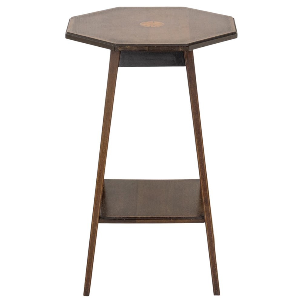 An octagonal pedestal table in the Arts and Crafts taste (1 of 3)