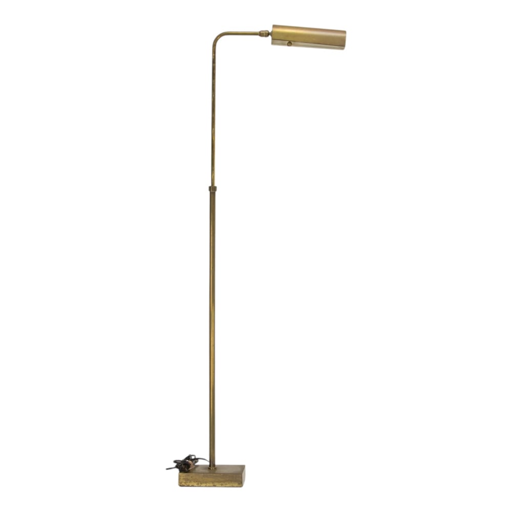 A brass adjustable reading lamp - 2
