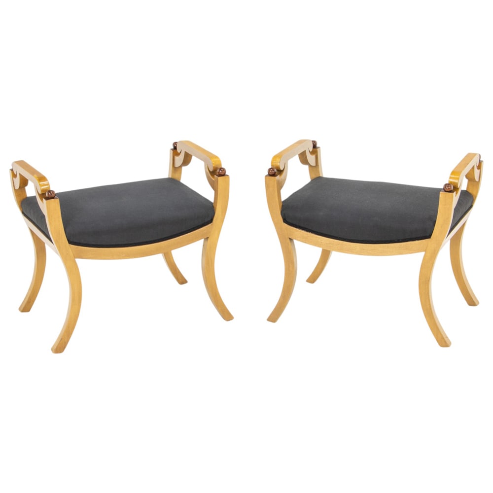 A pair of Biedermeier style benches (1 of 3)