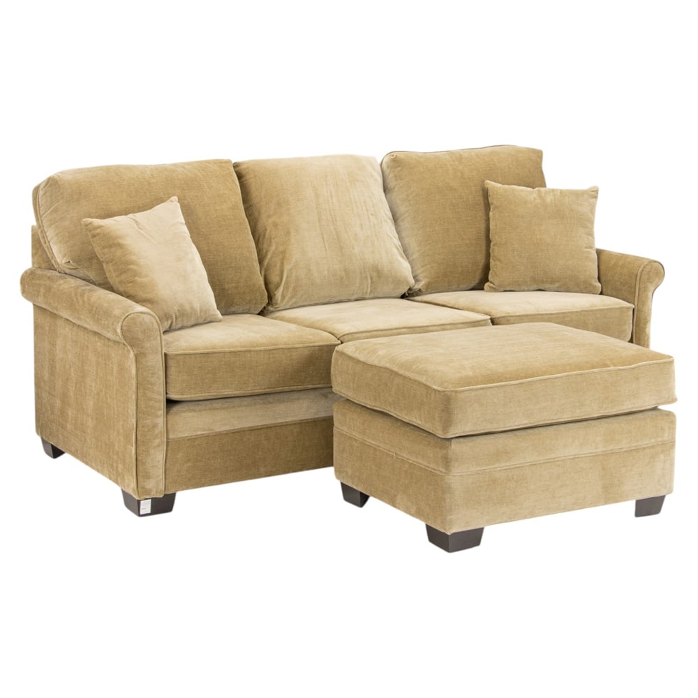 A contemporary sofa with ottoman - 2
