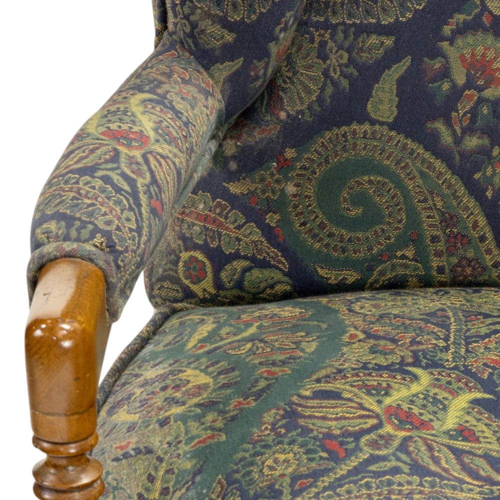 A wingback armchair - 4