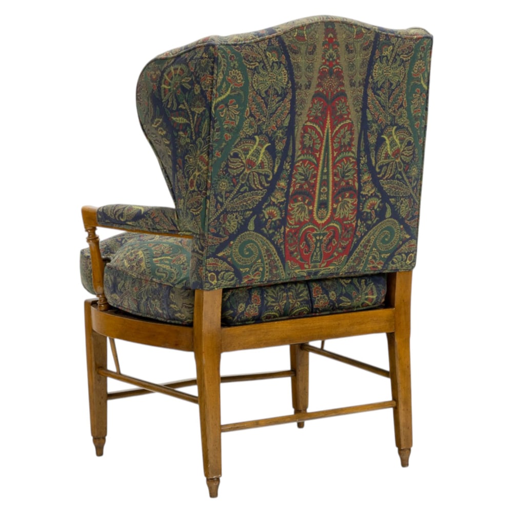 A wingback armchair - 5
