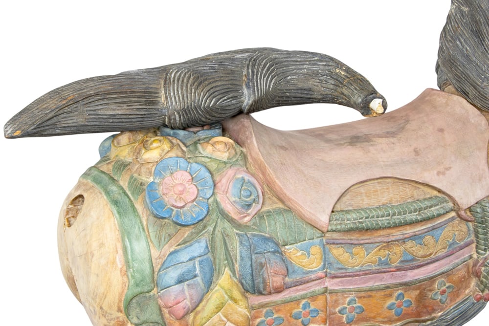 A polychrome decorated carousel horse - 4