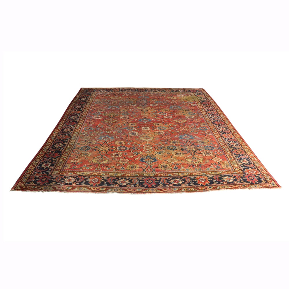A Turkish carpet: A Turkish carpet, 11'10 x 9'6". Property of a private collection, Presidio Heights, San Francisco