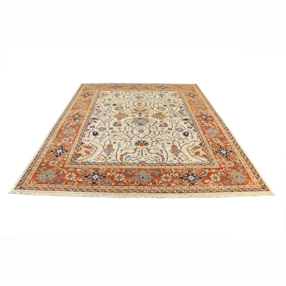 A large Pakistani Heriz pattern carpet: A large Pakistani Heriz pattern carpet, 12'7" x 9'4"
