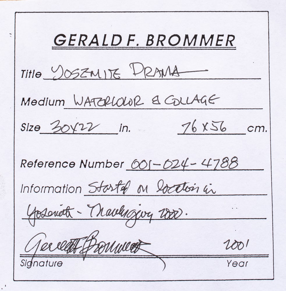 Work on paper, Gerald Brommer - 4