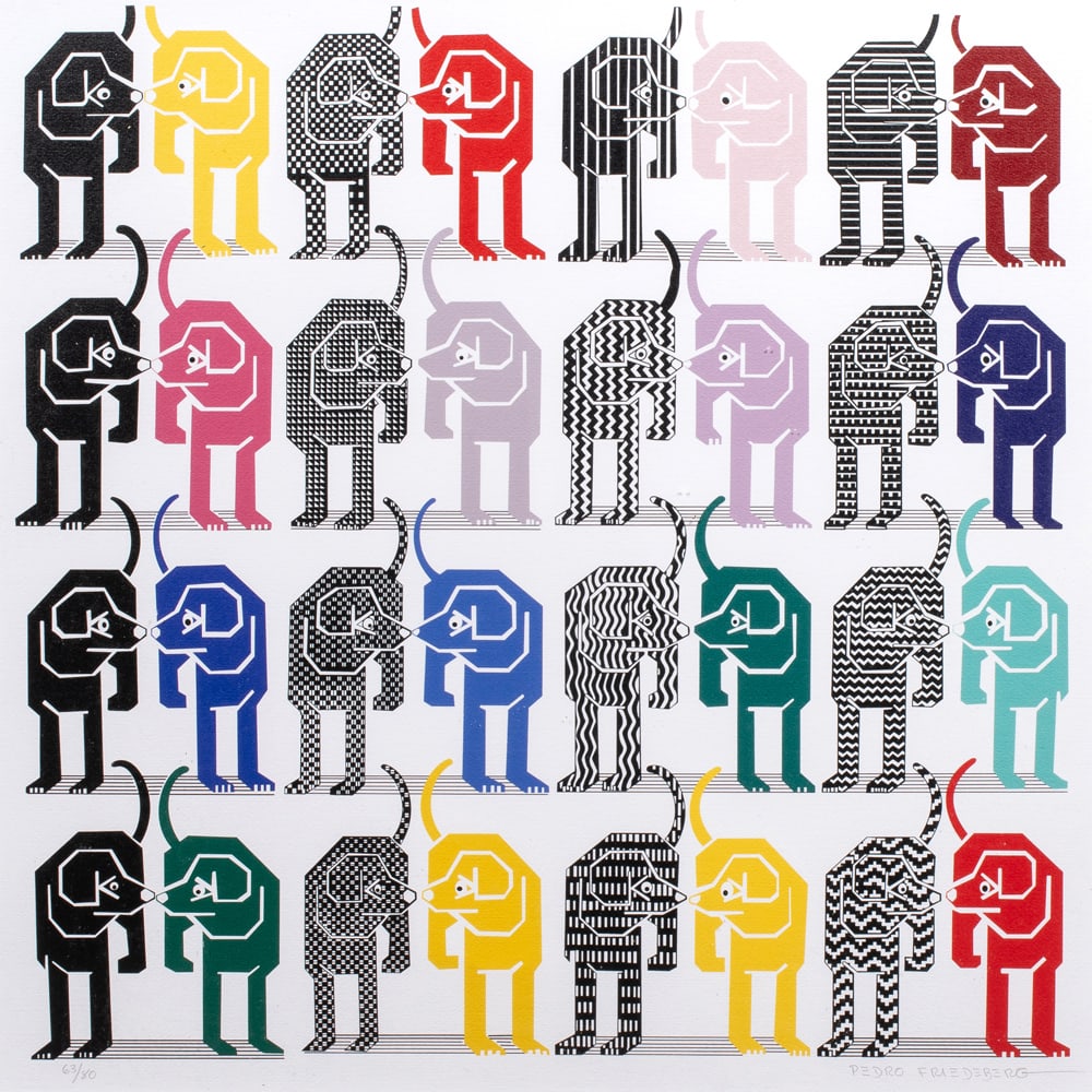 Print, Pedro Friedeberg: Pedro Friedeberg (Mexican, 1936-2026), Untitled, digital pigment print, pencil signed lower right, edition 63/80, image: 25"h x 25"w, overall (with frame): 31"h x 31"w