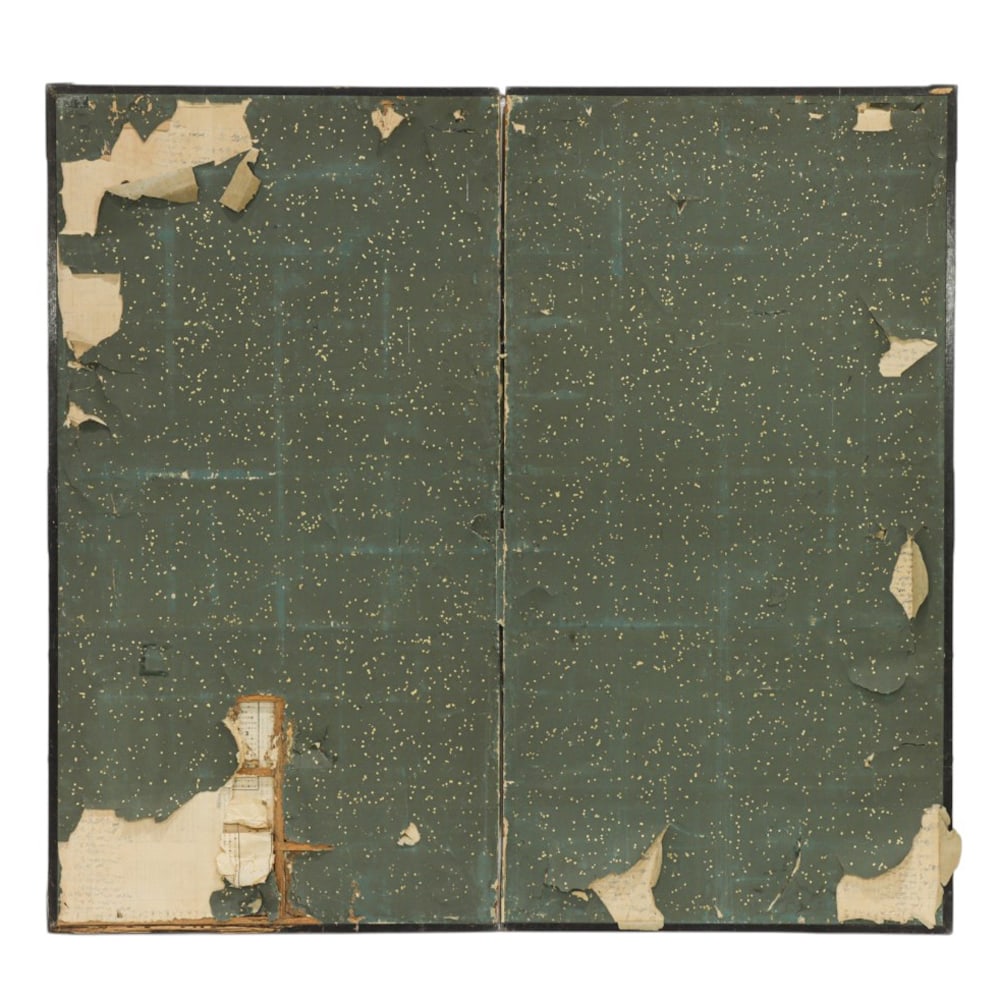 A Japanese two-panel folding screen - 2